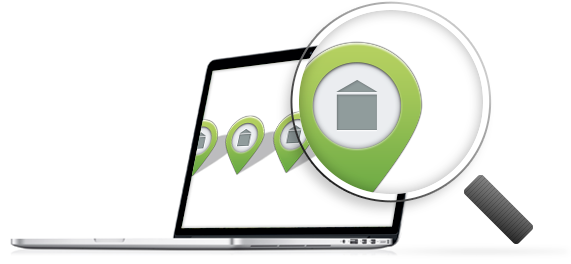 Search agent computer lokalebasen